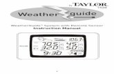 by 1528 WeatherGuide System with Remote Sensor Instruction ...