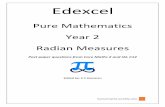Pure Mathematics Year 2 Radian Measures - Kumarmaths