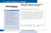 AM-FM Tuner Cassette Player with Preamp