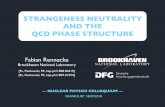 STRANGENESS NEUTRALITY AND THE QCD PHASE STRUCTURE