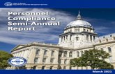 Personnel Compliance Semi Annual Report