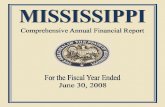 Comprehensive Annual Financial Report 2008 Mississippi