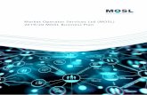 Market Operator Services Ltd (MOSL) 2019/20 MOSL Business Plan
