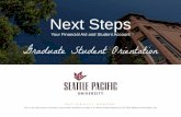 Next Steps Your Financial Aid and Student Account