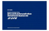 Principles for Sustainable Insurance 2018