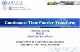 Continuous-Time Fourier Transform - SJTU