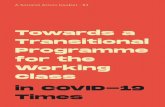 Towards a Transitional Programme Working in COVID-19