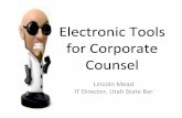 Electronic*Tools* for*Corporate* Counsel