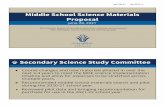 Middle School Science Materials Proposal