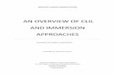 AN OVERVIEW OF CLIL AND IMMERSION APPROACHES