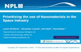 Prioritising the use of Nanomaterials in the Space Industry