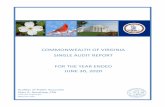 Commonwealth of Virginia Single Audit Report for the year ...