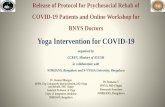 Yoga Intervention for COVID-19 - CCRYN