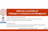 SARS-CoV-2 and COVID-19 Challenges in Containment and ...