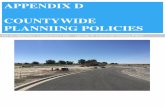 APPENDIX D COUNTYWIDE PLANNIING POLICIES