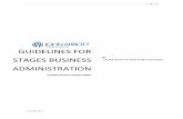 Guidelines for stages Business Administration