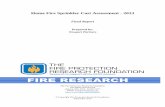 Home Fire Sprinkler Cost Assessment - 2013