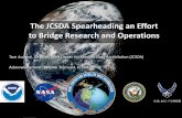 The JCSDA Spearheading an Effort to Bridge Research and ...
