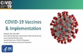 COVID-19 Vaccines & Implementation