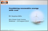 Combining renewable energy with coal