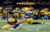 2017 GAME NOTES WEEK EIGHT