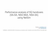 Performance analysis of 5G handovers (SA-SA, NSA-NSA, NSA ...