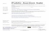 Public Auction Sale - General Services Administration