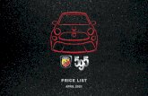 PRICE LIST - Abarth Cars UK | 595 Range | Sports Cars