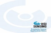 Proximity Sensor Application Notes - HSI Sensing