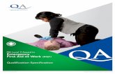 QA Level 3 Award in Emergency First Aid at Work (RQF)