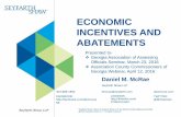 ECONOMIC INCENTIVES AND ABATEMENTS