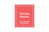 Cataloging Almanacs - Folger Shakespeare Library
