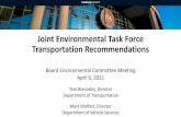 Joint Environmental Task Force Transportation Recommendations