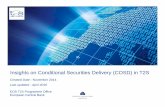 Insights on Conditional Securities Delivery (COSD) in T2S