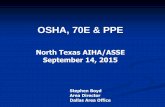 OSHA, 70E & PPE
