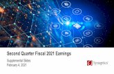 Second Quarter Fiscal 2021 Earnings