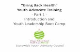 - Part 1 - Introduction and Youth Leadership Boot Camp