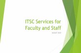 Staff Orientation for ITSC Services