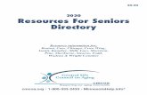 2020 Resources For Seniors Directory - CMCOA