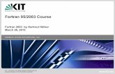 Fortran 95/2003 Course - KIT