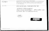 GGD-93-89 Postal Service: 1992 Olympic Sponsorship--Profit ...