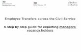 Employee Transfers across the Civil Service A step by step ...