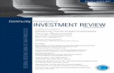 Community Development INVESTMENT REVIEW