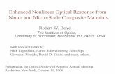 Enhanced Nonlinear Optical Response from Nano- and Micro ...