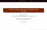 Maximum Distance Separable Symbol-Pair Codes - ISIT 2012