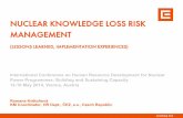 NUCLEAR KNOWLEDGE LOSS RISK MANAGEMENT