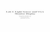 Lab 2: Light Sensor and VGA Monitor Display