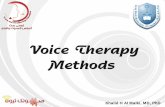 Voice Therapy Methods - Phoniatrics
