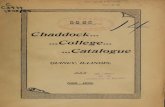 Catalogue of the officers and students of Chaddock College ...