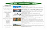 Fall 2018 Undergraduate Courses - UNC Charlotte